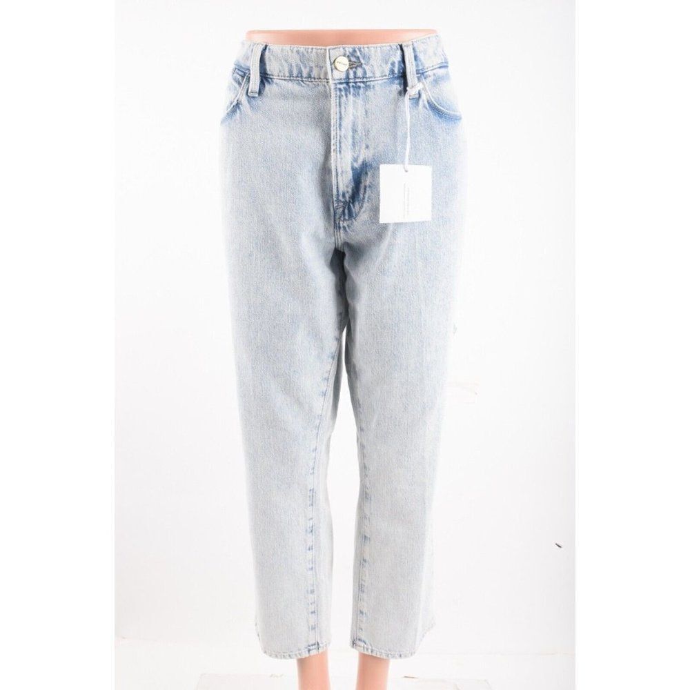 Frame Womens Le High Straight Jeans High Rise Light Wash Whisper US 30 NWT